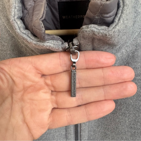 Weatherproof Structured Long Grey Topper Jacket Size Small - Picture 7 of 11